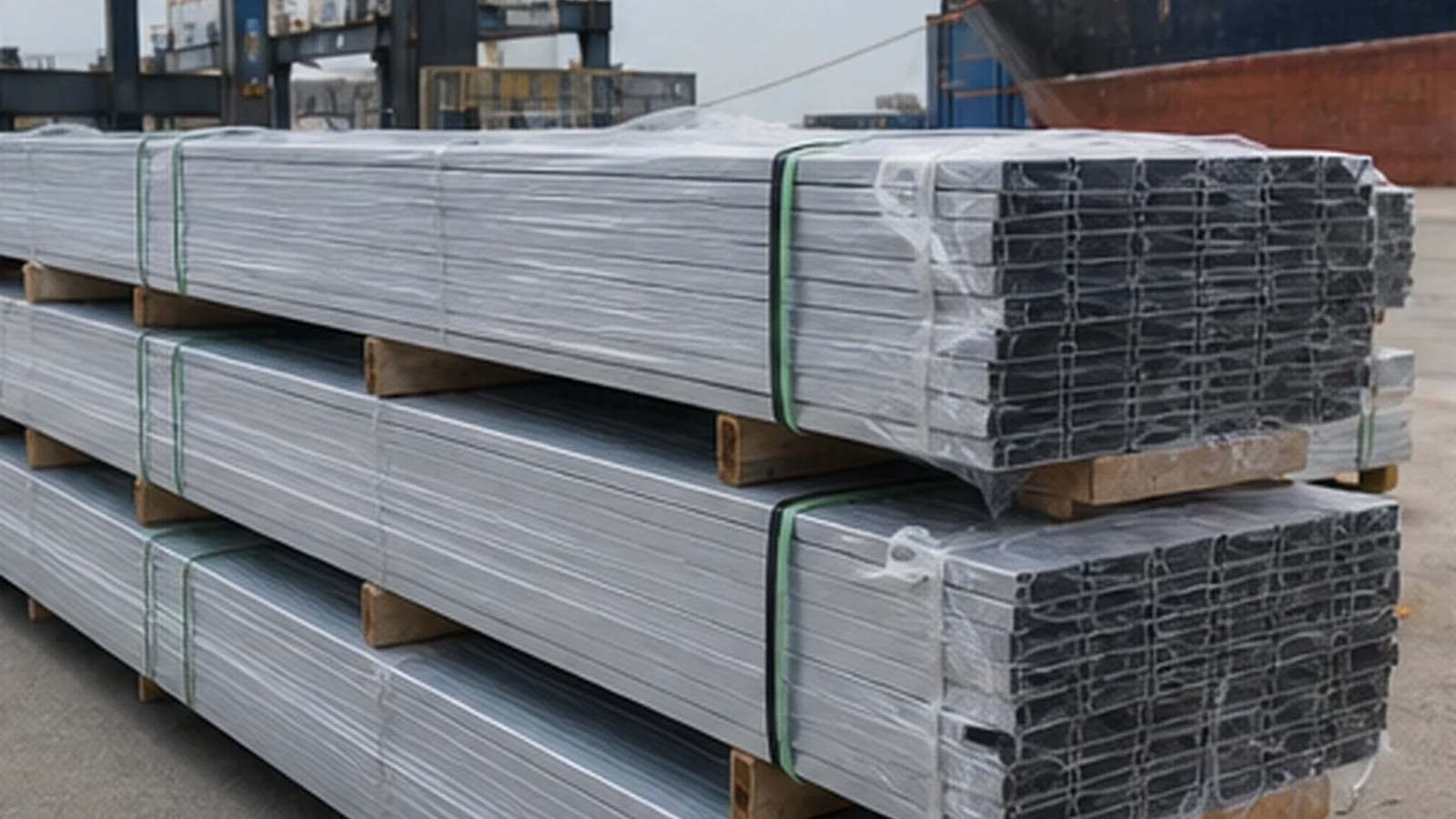 Aluminium profiles ocean freight from China: booking and packing guide