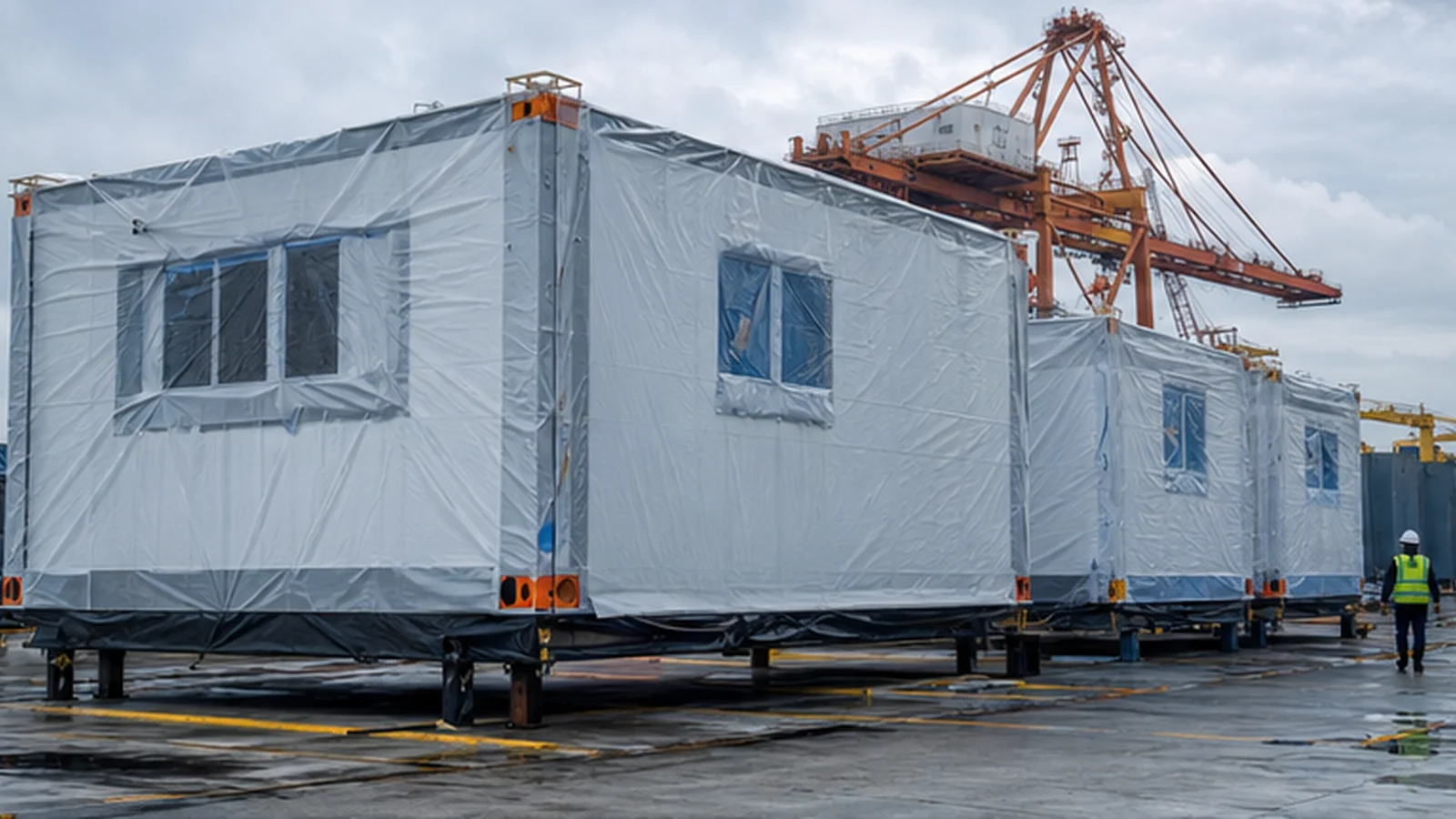 Modular buildings ocean freight from China: booking and packing guide