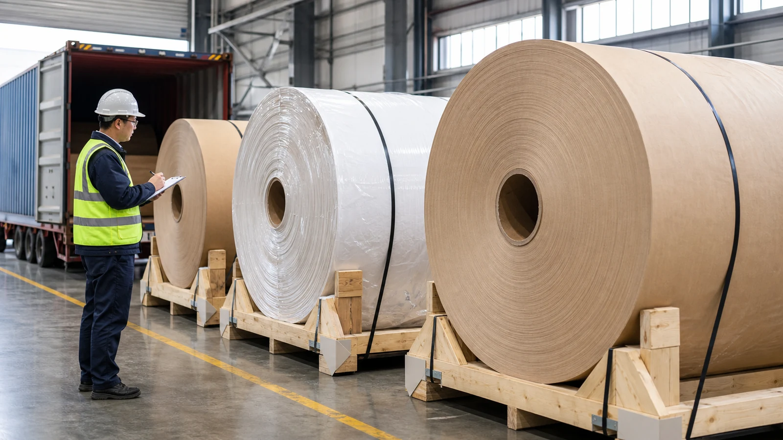 Paper rolls ocean freight from China: booking and packing guide