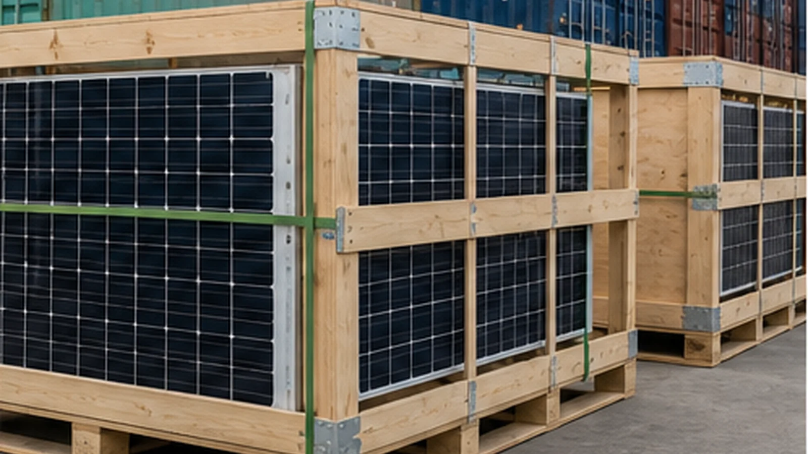 Solar panels ocean freight from China: booking and packing guide