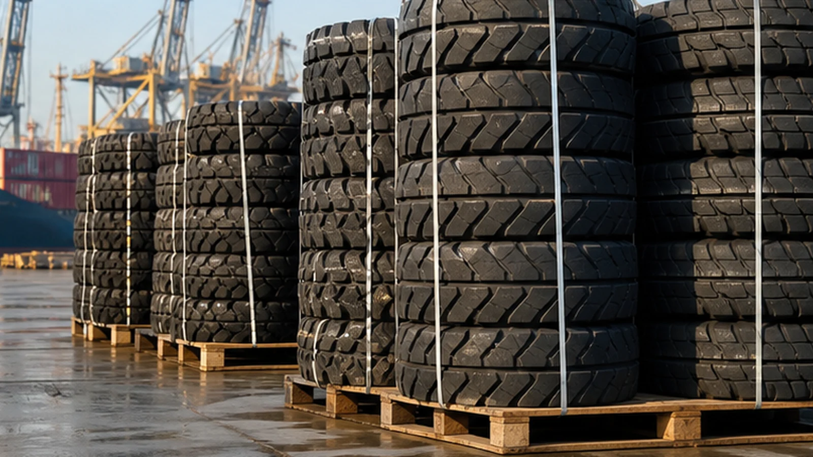Tires and rubber products ocean freight from China: booking and packing guide